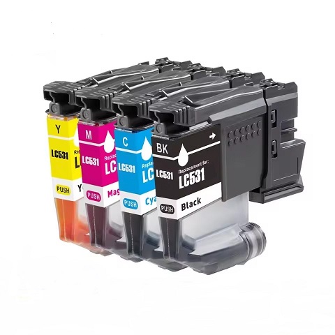 Compatible Brother LC531 Ink Cartridges 4 Pack (1BK/1C/1M/1Y) Compatible Brother LC531 Ink Cartridges 4 Pack (1BK/1C/1M/1Y)