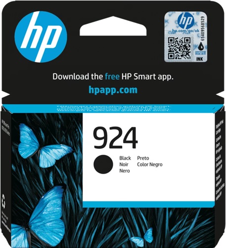 Genuine HP 924 Black Ink Cartridge 4K0U6NA Genuine HP 924 Black Ink Cartridge 4K0U6NA